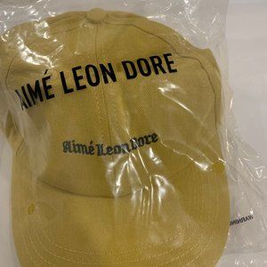 Aime Leon Dore ALD Yellow Uniform Logo Hat